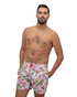 Floral Print Mid Length Men Swim Shorts